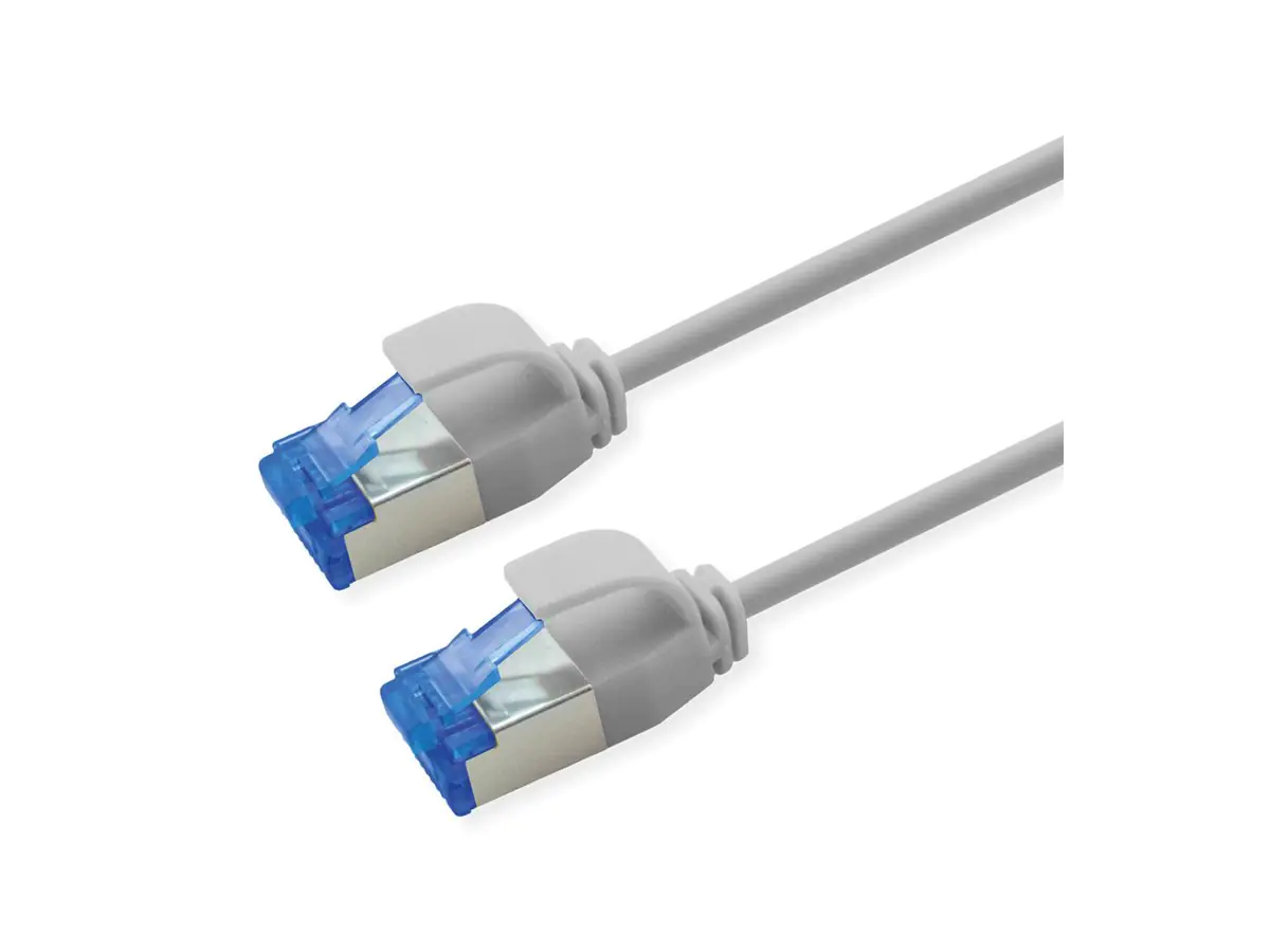ROLINE S/FTP Patchkabel Kat.6A TPE PoE-tauglich verknotungsfrei grau 3m - Netzwerk - CAT 6a