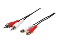 LogiLink Audioverlängerungskabel - RCA x 2