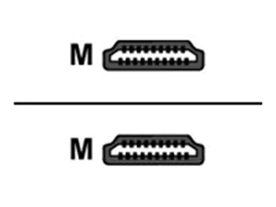 Sonero - Premium High Speed - HDMI-Kabel - HDMI männlich zu HDMI männlich - 50 cm - 8K Unterstützung