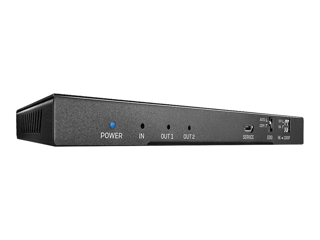 Lindy HDMI 2.0 18G Splitter with Audio - Video-/Audio-Splitter - 2 x HDMI - Desktop