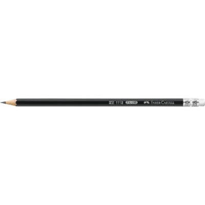 FABER-CASTELL Bleistift mit Gummitip HB sw 111200