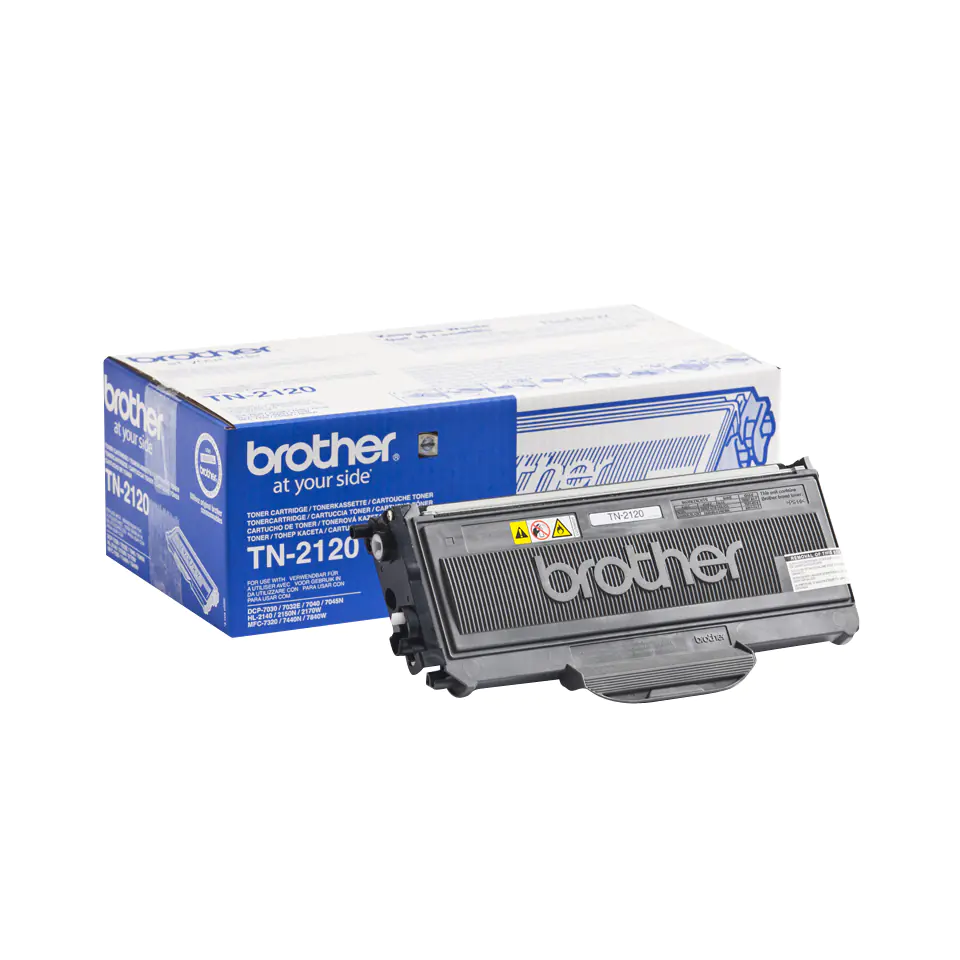 Brother TN2120 - Schwarz - Original - Tonerpatrone - für Brother DCP-7030, 7040, 7045, HL-2140, 2150, 2170, MFC-7320, 7440, 7840; Justio DCP-7040