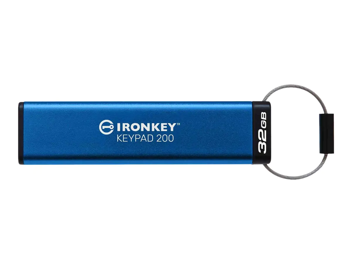 Kingston IronKey Keypad 200 - USB-Flash-Laufwerk - verschlüsselt - 32 GB - USB 3.2 Gen 1