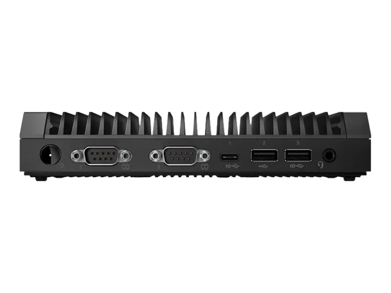 Lenovo ThinkCentre M75n IoT 11BW - Nano - Athlon Silver 3050e / 1.4 GHz - RAM 4 GB - SSD 128 GB - NVMe - Radeon Graphics - GigE - Lenovo Terminal Operating System V2 - Monitor: keiner - Tastatur: Deutsch - schwarz (unten), Iron Gray (obere Abdeckung), Sch