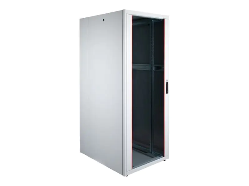 Equip Basic Flex Line - Schrank Netzwerkschrank - 800x1000 mm, mit Glastür, abnehmbare und abschließbare Paneele, montiert - freistehend - Hellgrau, RAL 7035 - 42HE - 48.3 cm (19") EBF-42-8010-G-BAAA