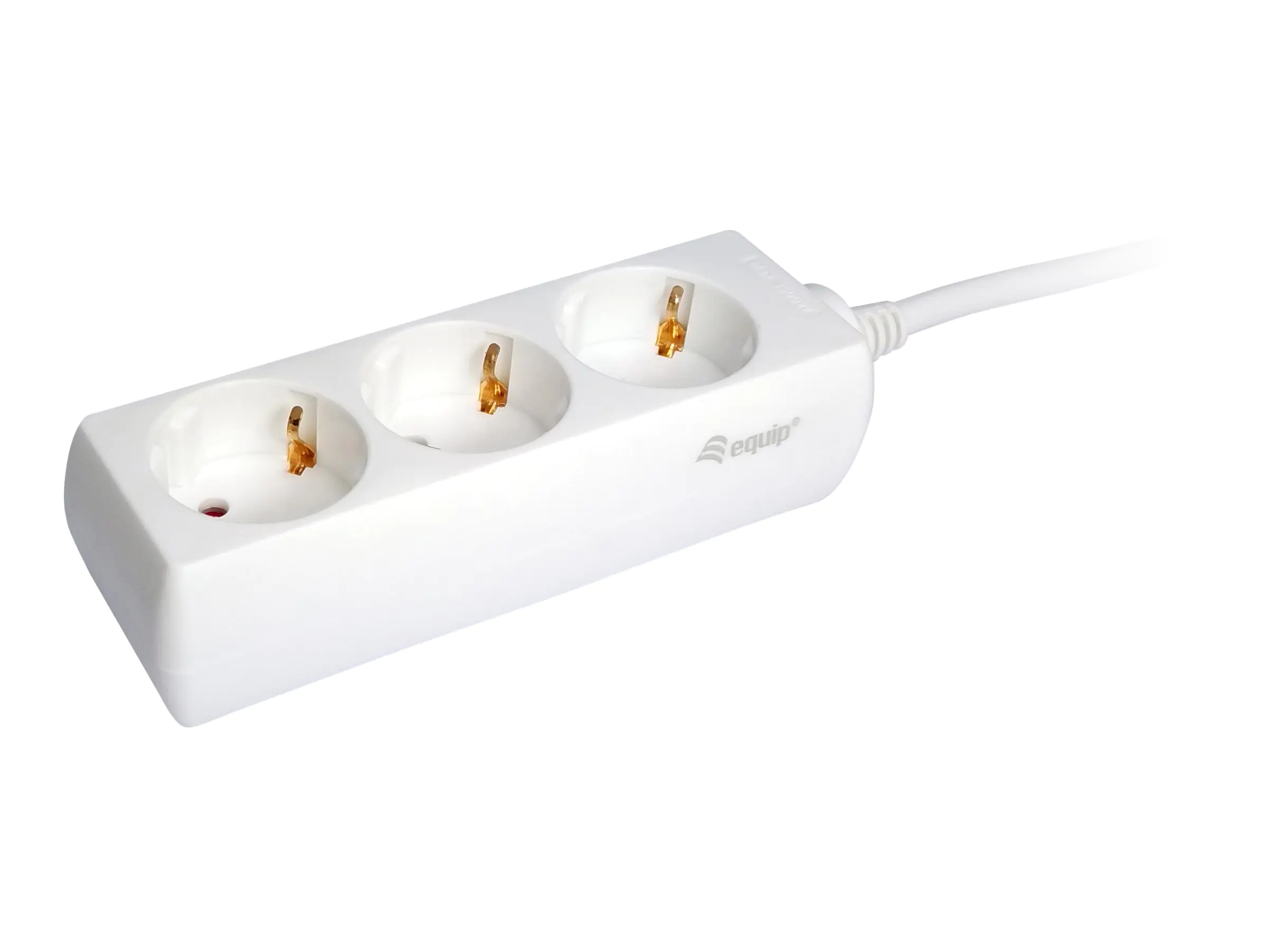equip Life - Version 1 - Steckdosenleiste - Wechselstrom 250 V - 3500 Watt - Eingabe, Eingang Typ F - Ausgangsanschlüsse: 3 (3 x Strom Typ F) - 1.5 m Schnur