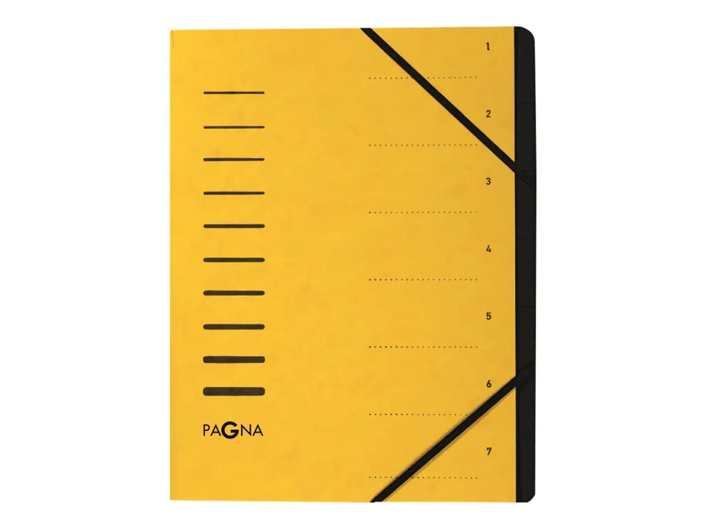 Pagna Office - Gliederungsordner - 7 Fächer - 7 Teile - Rückenbreite: 5 mm - für A4 (210 x 297 mm) 40058-05
