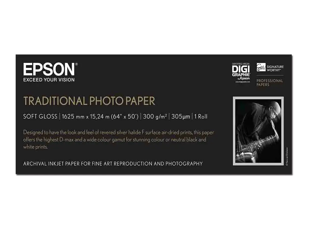 Epson Traditional Photo Paper - Rolle (162,6
