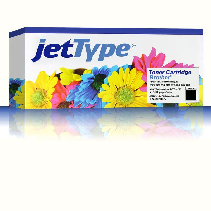 jetType Toner kompatibel zu Brother TN-321BK schwarz 2.500 Seiten 1 Stück