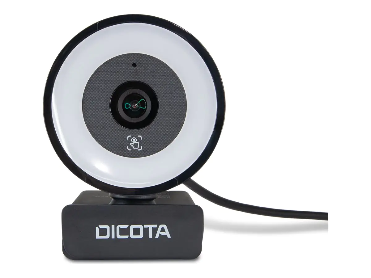 Dicota Ringlight - Webcam - Farbe - 5 MP - 2592 x 1944 - Audio - USB 2.0