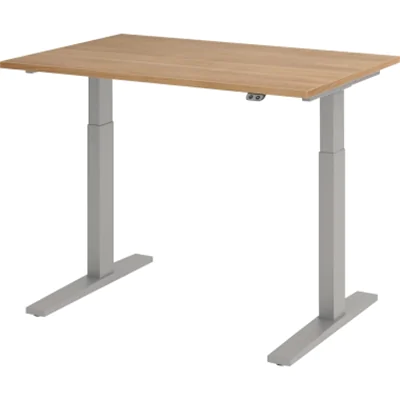 Hammerbacher Schreibt. el.120x80cm si/nussbaum VXMKA12/N/S