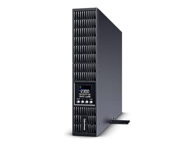 CyberPower Smart App Online S OLS3000ERT2Ua - USV (in Rack montierbar/extern) - Wechselstrom 230 V - 2700 Watt - 3000 VA - 1-phasig - 9 Ah - RS-232, USB - Ausgangsanschlüsse: 10 - 2U - Schwarz