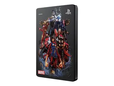Seagate Game Drive for PS4 STGD2000203 - Marvel Avengers Limited Edition - Avengers Assemble - Festplatte - 2 TB - extern (tragbar) - USB 3.0 - metallisch grau - für Sony PlayStation 4