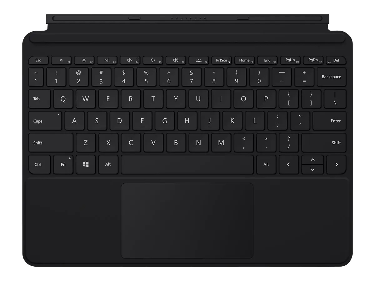 Microsoft Surface Go Type Cover - Tastatur - mit Trackpad, Beschleunigungsmesser - hinterleuchtet - Deutsch - Schwarz - kommerziell - für Surface Go, Go 2, Go 3
