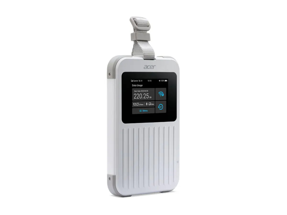 Acer Mobiler Hotspot - 5G LTE - 3.27 Gbps - Wi-Fi 5, Wi-Fi 6, NFC