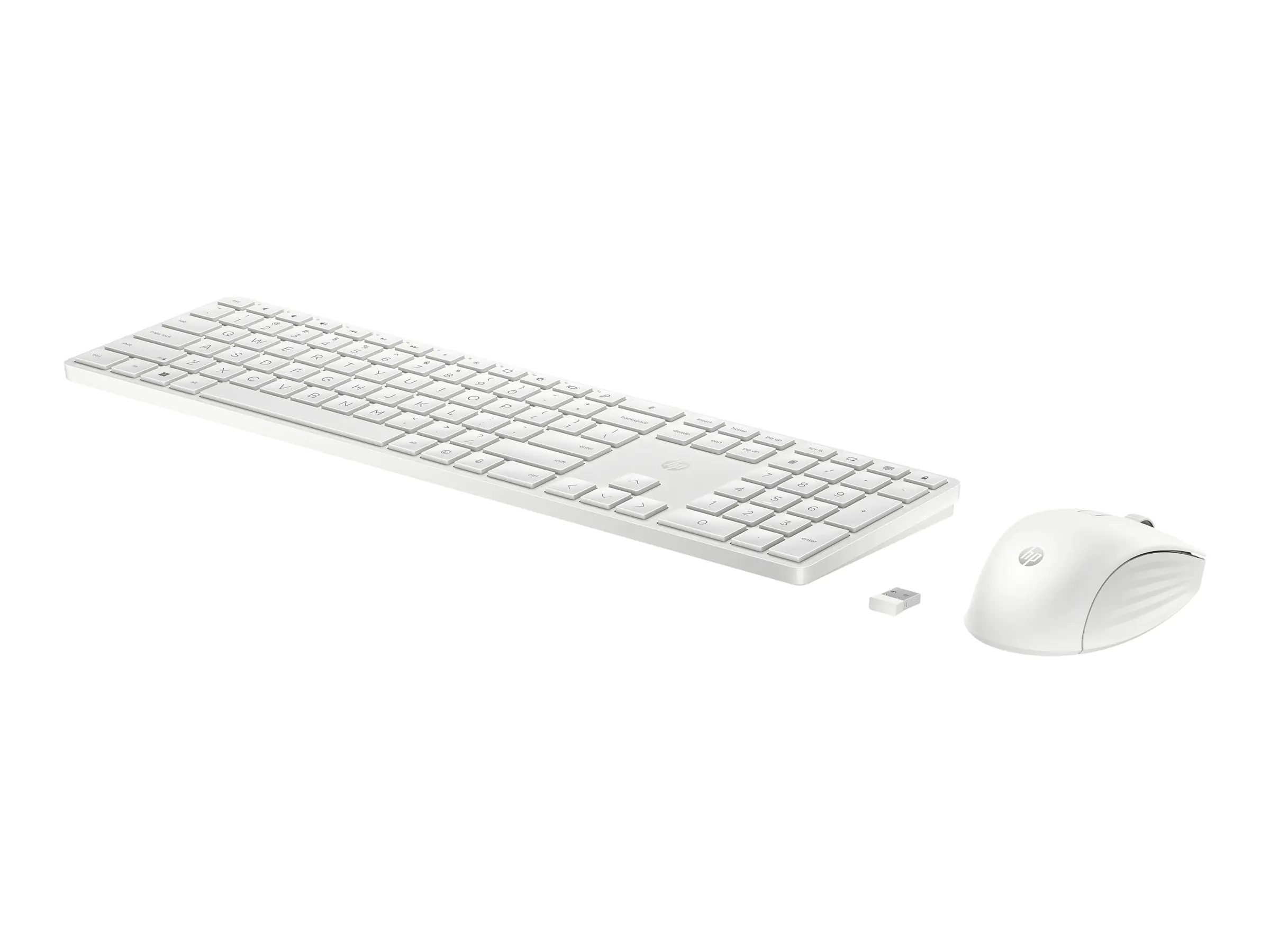 HP 655 - Tastatur-und-Maus-Set - kabellos - 2.4 GHz - QWERTZ - Deutsch - weiß
