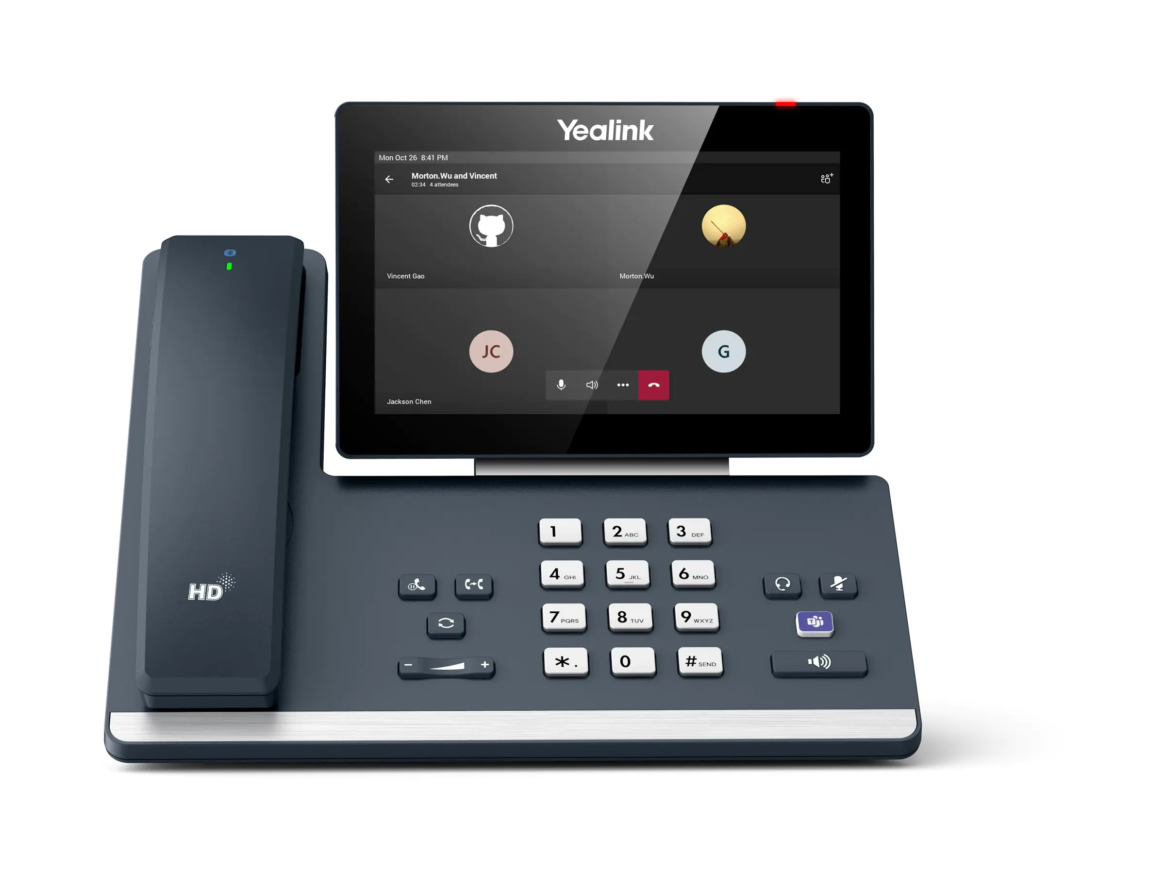 Yealink MP58-WH E2 - VoIP-Telefon - mit Bluetooth-Schnittstelle mit Rufnummernanzeige/Ankl