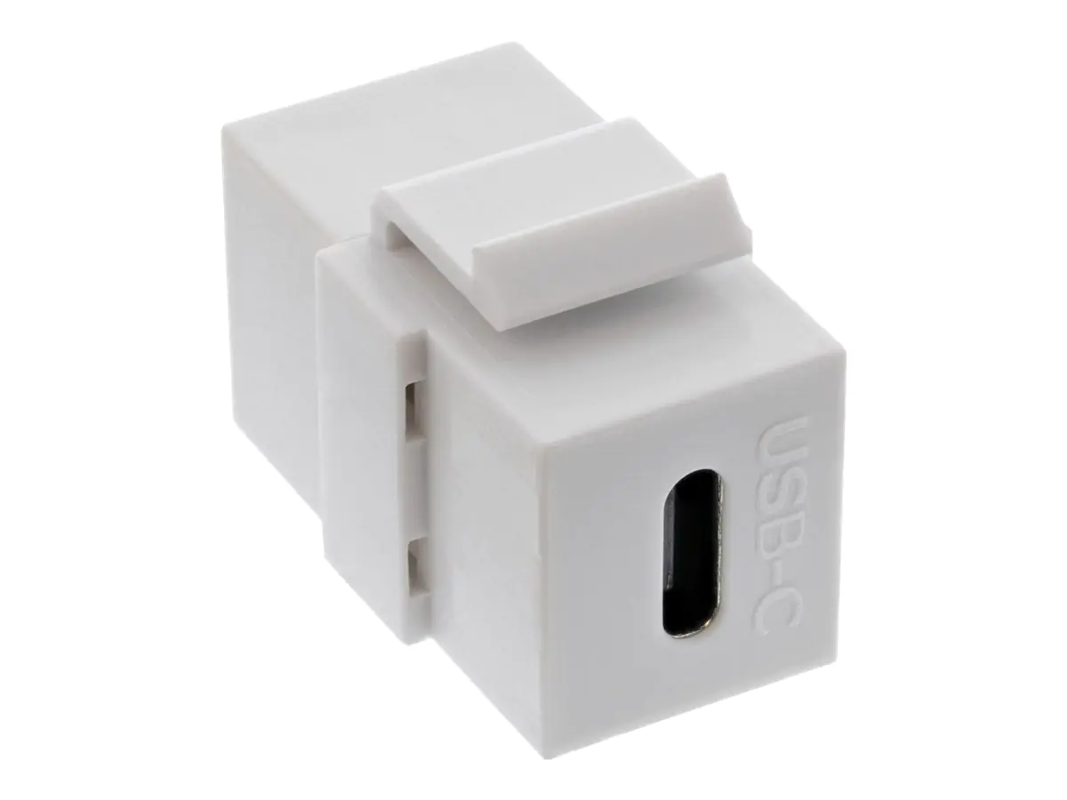 InLine - Einrastmodul - 1 USB-C socket - weiß