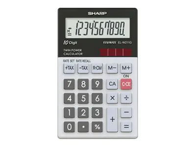 Sharp Elsi Mate EL-W211GGY - Taschenrechner ELW211GGY