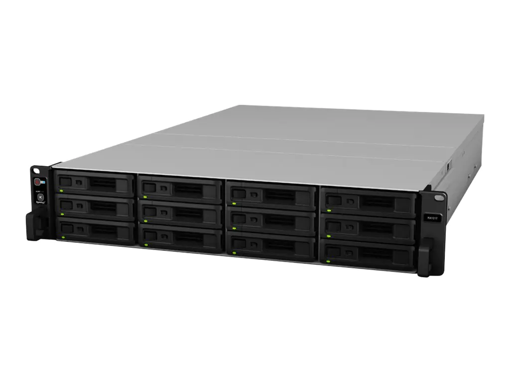 Synology RX1217 - Speichergehäuse - 12 Schächte (SATA-600) - Rack - einbaufähig - 2U