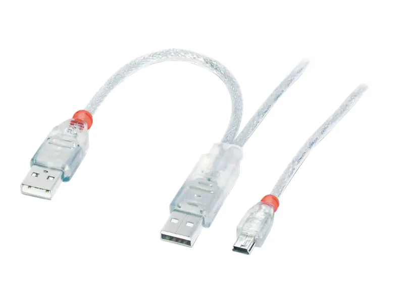 Lindy - USB-Kabel - USB, USB (nur Strom) (M) zu Mini-USB, Typ B (M) - USB 2.0 - 2 m - geformt