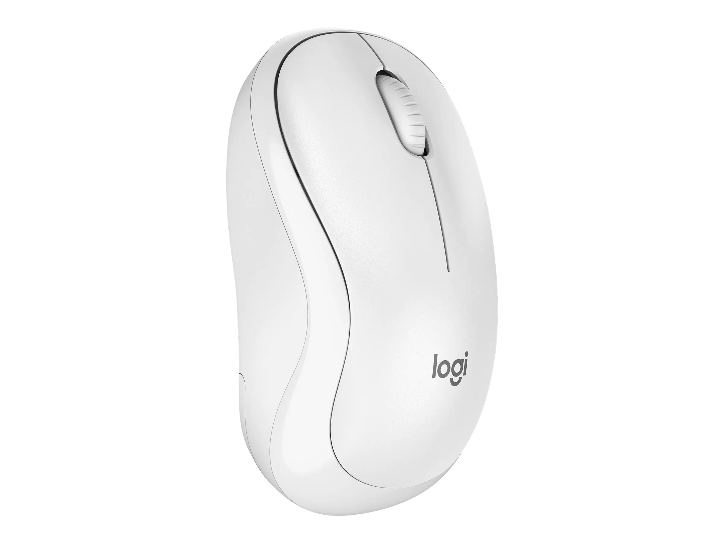 Logitech M240 Silent - Maus - rechts- und linkshändig - optisch - 3 Tasten - kabellos - Bluetooth - Off-White