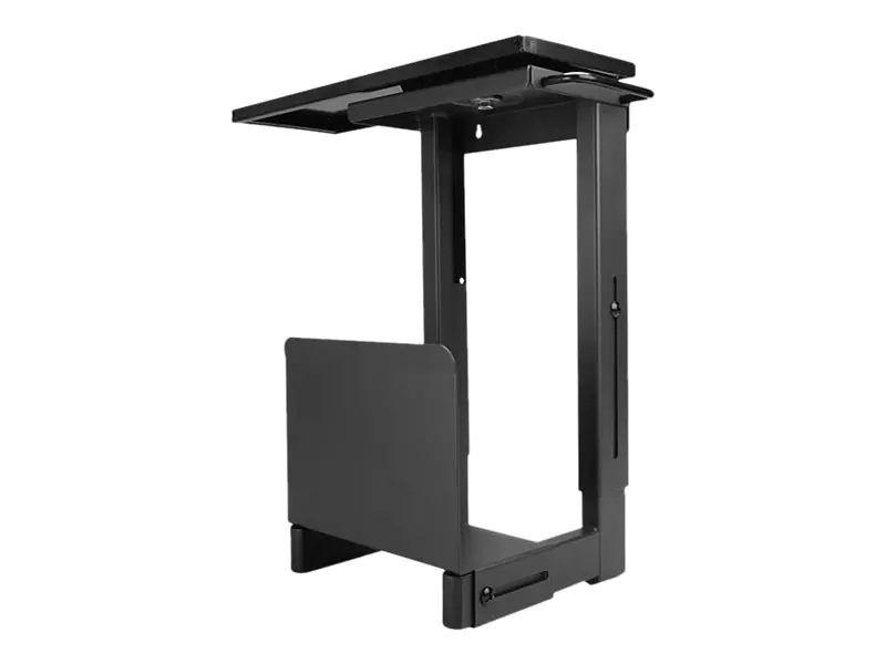 Lindy Sliding Under Desk PC Holder - Montageset - unter Tisch montierbar - schwarze Pulverbeschichtung