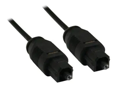 InLine - Digitales Audio-Kabel (optisch) - TOSLINK männlich zu TOSLINK männlich - 2 m - Schwarz