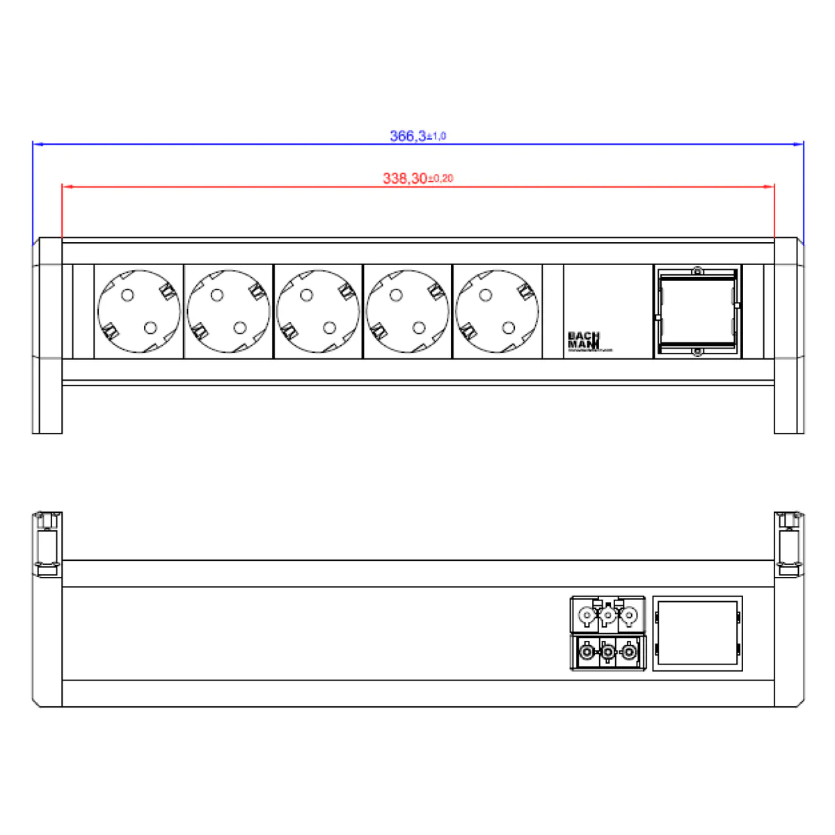 Bachmann DESK 5xCEE7/3 1xCM 902.1206GST18