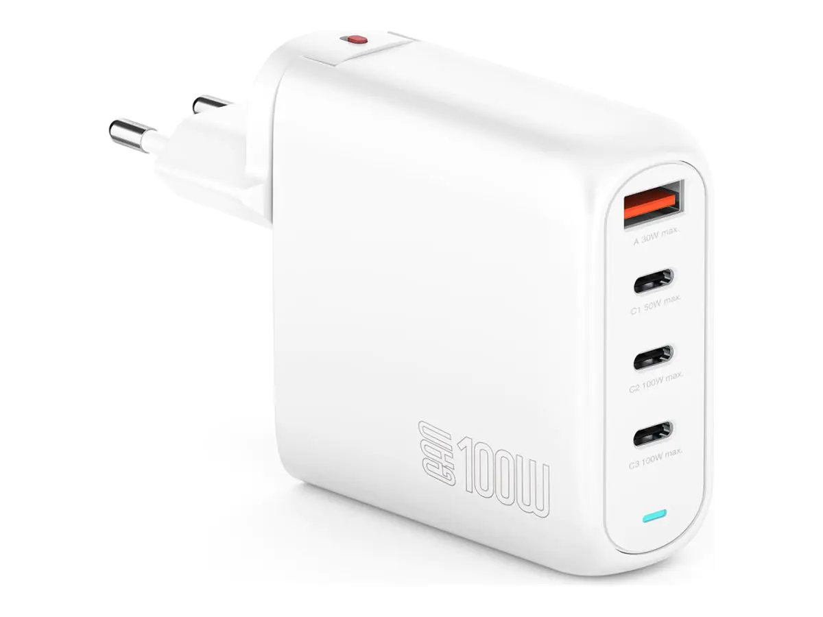 4smarts Ladegerät GaN Flex Pro 3 USB-C+1 USB-A Travel - PC-/Server Netzteil - USB Typ C