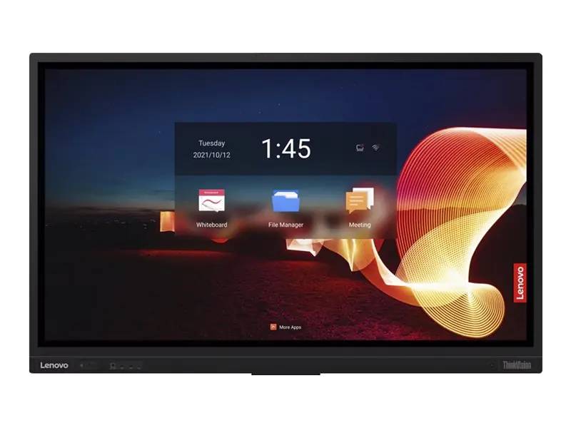 Lenovo ThinkVision T65 - 165 cm (65") Diagonalklasse LCD-Display mit LED-Hintergrundbeleuchtung - interaktiv - mit Touchscreen (Multitouch) 62F2WA1CEK