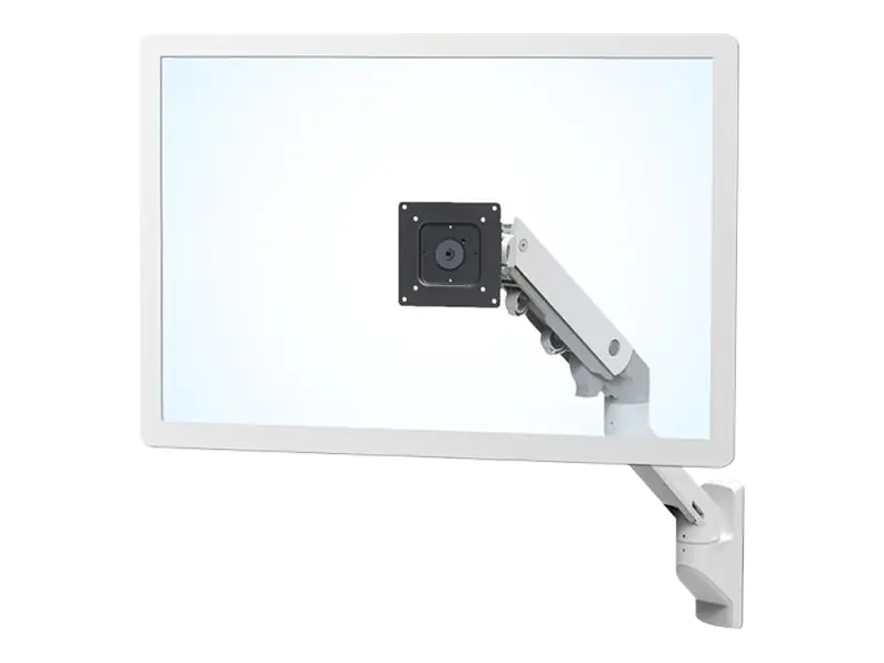 Ergotron HX Wall Mount Monitor Arm - Befestigungskit (Gelenkarm, Wandmontage, Pivot, Befestigungsteile, Verlängerungsteil) - für Monitor - weiß - Bildschirmgröße: bis zu 106,7 cm (bis zu 42 Zoll) - Wandmontage