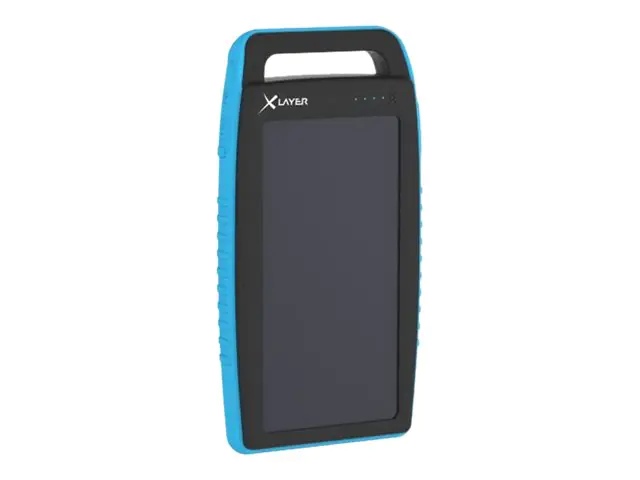 XLayer PLUS Solar - Solar-Powerbank - Li-Pol - 15000 mAh - 55.5 Wh - 2.1 A - 2 Ausgabeanschlussstellen (USB)