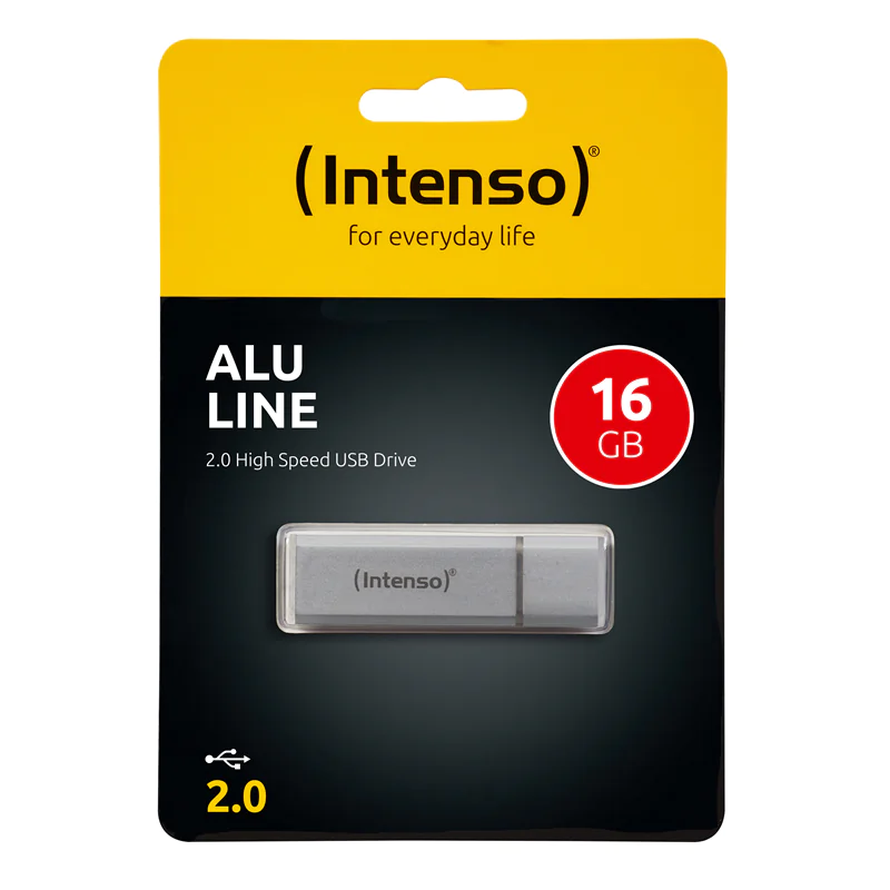 Intenso Alu Line - USB-Flash-Laufwerk - 64 GB - USB 2.0 - Silber
