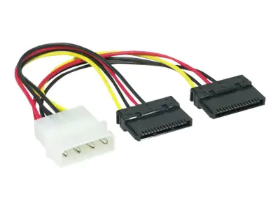 Good Connections - Netzteil - interne Stromversorgung, 4-polig (M) bis SATA-Stromstecker (M) - 15 cm