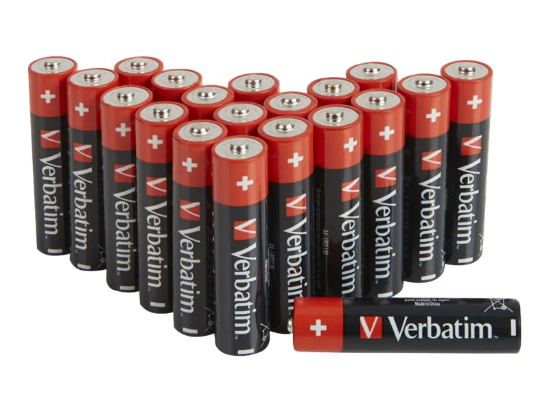 Verbatim Batterie 20 x AA / LR06 - Alkalisch AA-LR6 Mignon - 1,5 V - 49877
