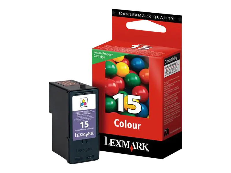 Lexmark Cartridge No. 15 - Farbe (Cyan, Magenta, Gelb) - Original - Tintenpatrone LRP - für Lexmark X2600, X2650, X2670, Z2300, Z2320