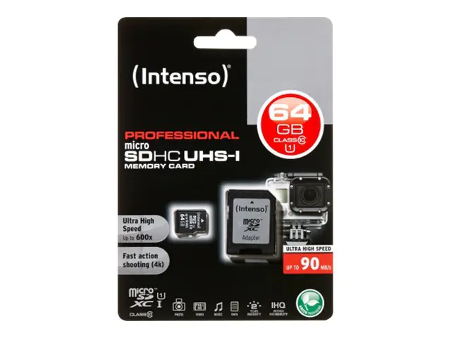 Intenso - Flash-Speicherkarte (microSDHC/SD-Adapter inbegriffen) - 32 GB - UHS Class 1 / Class10 - microSDHC UHS-I