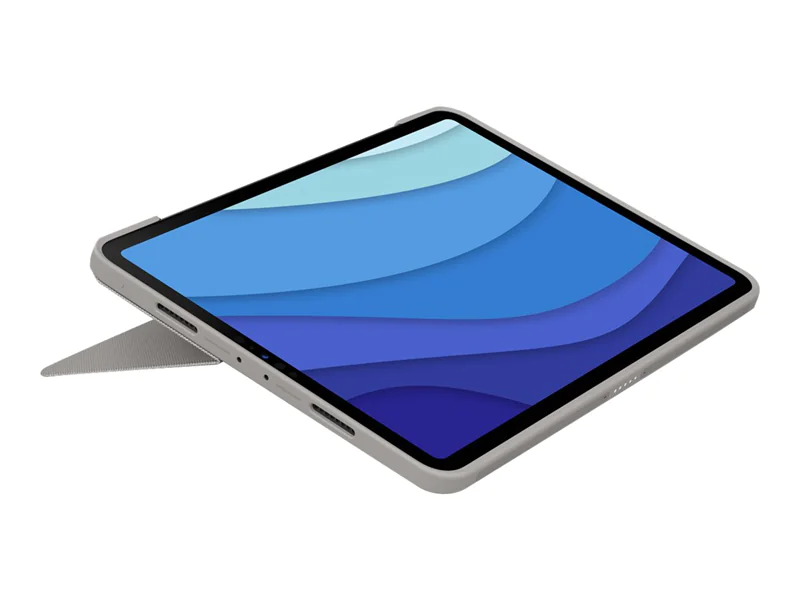 Logitech Combo Touch - Tastatur und Foliohülle - mit Trackpad - hintergrundbeleuchtet - Apple Smart connector - QWERTZ - Deutsch - Sand - für Apple 11-inch iPad Pro (1. Generation, 2. Generation, 3. Generation)