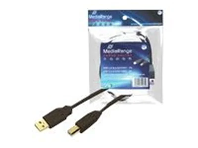 MediaRange Printer Cable - USB-Kabel - USB (M) zu USB Typ B (M) - 1.8 m - Schwarz
