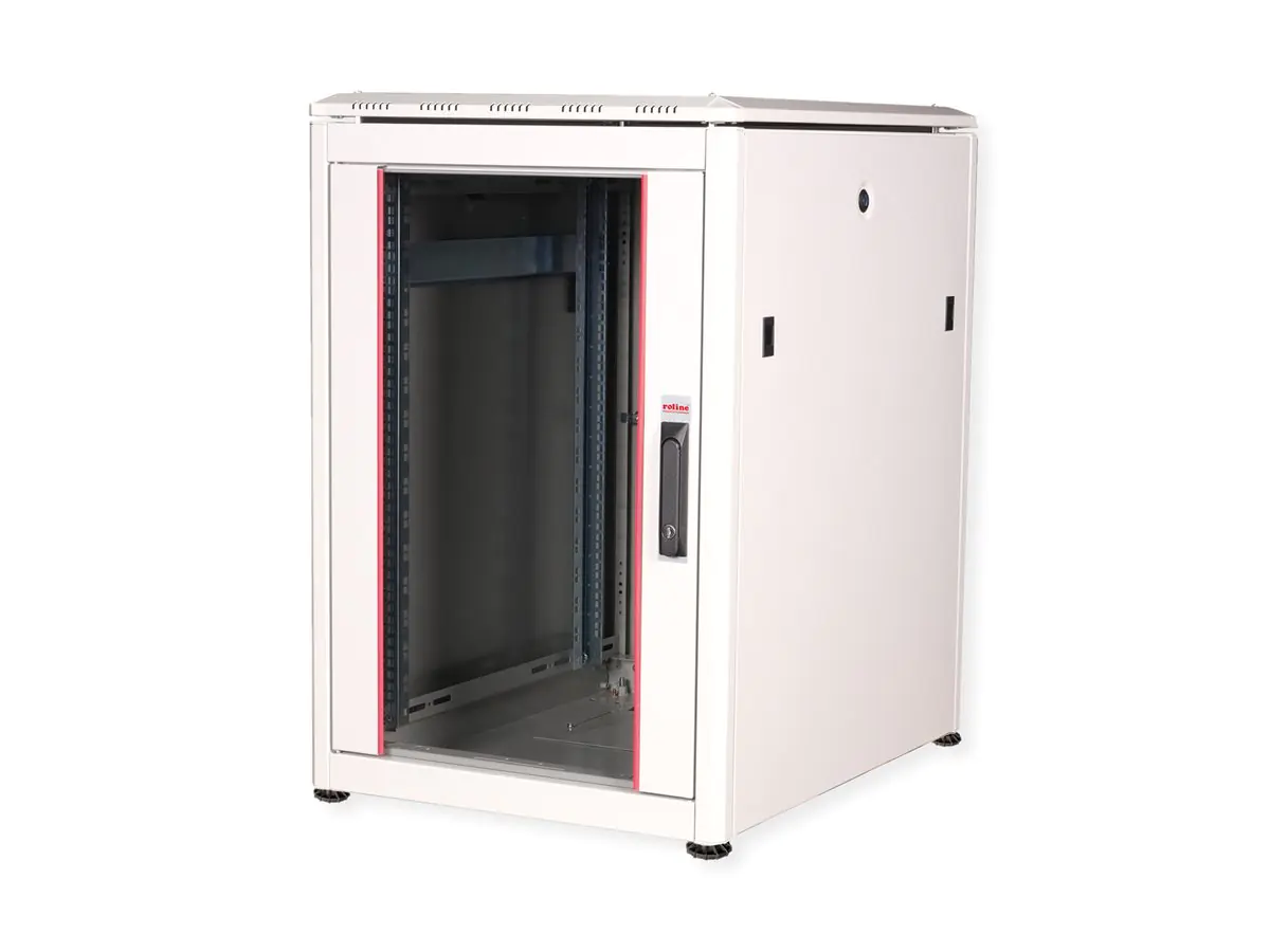 ROLINE Pro - Schrank Netzwerkschrank - mit Glastür, 600 x 800 mm (B x T) 26.21.0048