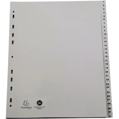 Register A4+ Tlg 1-31 PP grau 2931E A4+ PP 1-31 grau