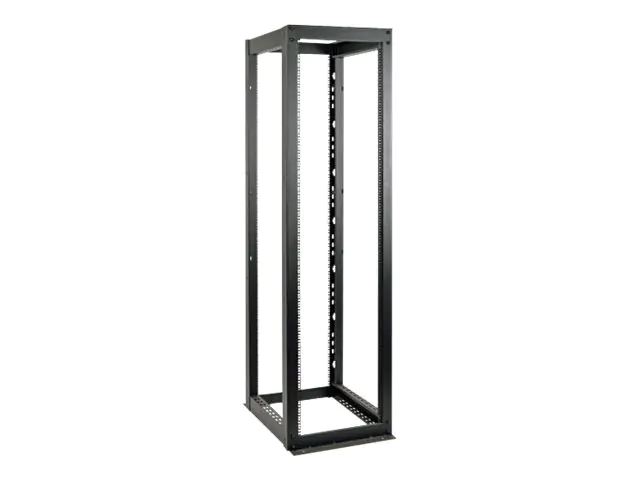 Tripp Eaton Tripp Lite Series 50U 4-Post Open Frame Rack Cabinet Heavy Duty 3000lb Capacity - Schrank offener Rahmen - Pulverbeschichtung mit schwarzer Texturierung - 50U - 48.3 cm (19") SR4POST50HD