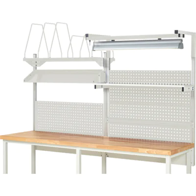 RAU Werkzeugwand Komplettset 06 2.500 x 1.130 x 350 mm (B x H x T) Stahl, pulverbeschichtet lichtgrau