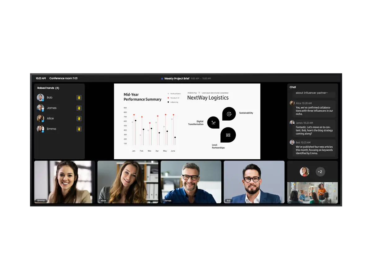 Samsung QP105DX-5K - 267 cm (105") Diagonalklasse QPDX-5K Series LCD-Display mit LED-Hintergrundbeleuchtung - Digital Signage - Tizen OS - 5K UHD (2160p) LH105QPD5BGXEN