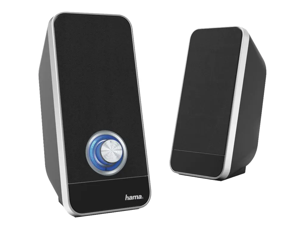 Hama "Sonic LS-206" - Lautsprecher - für PC - 3.2 Watt (Gesamt) - Schwarz/Silber