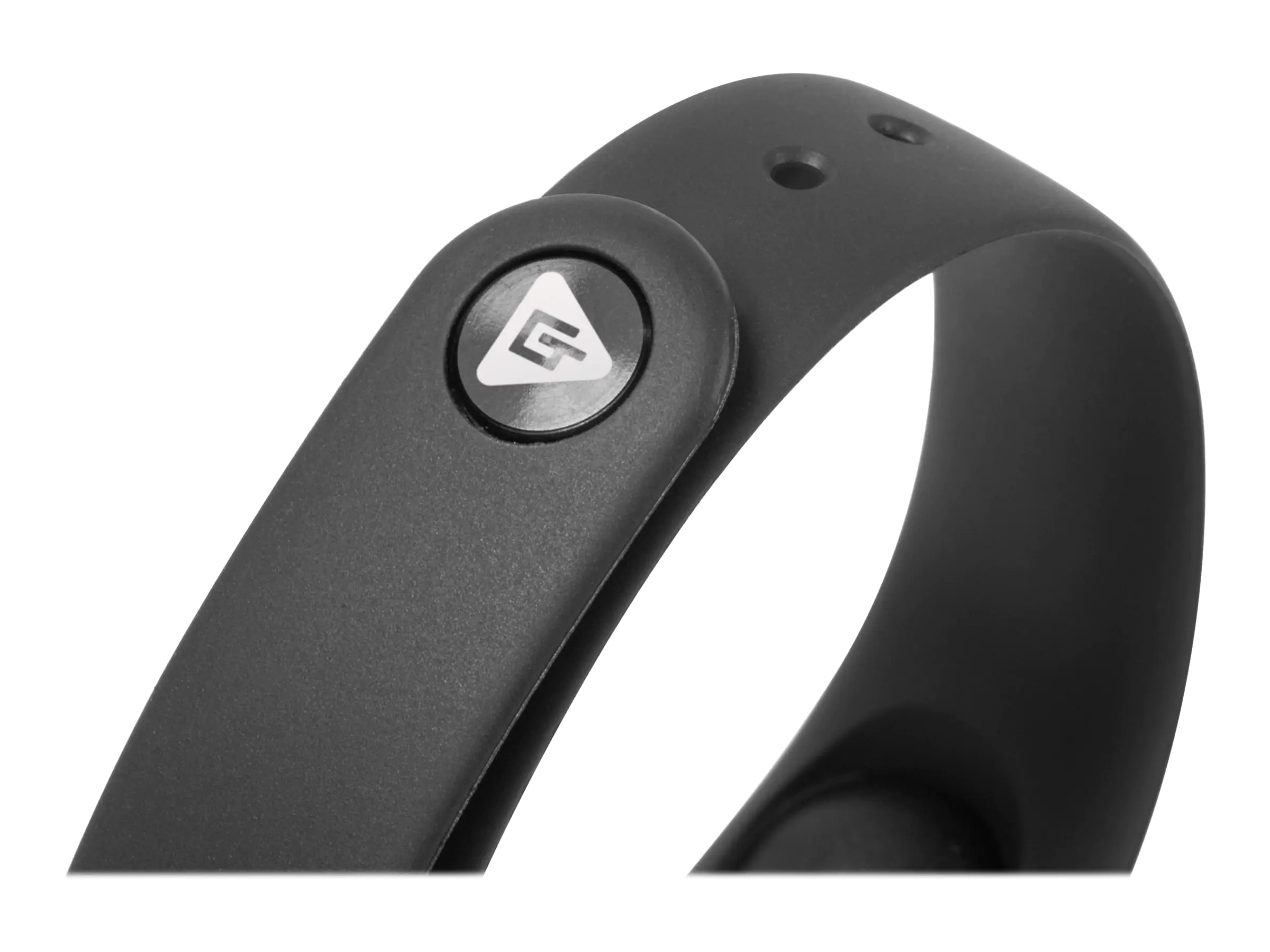 TrendGeek TG-HR1 - Aktivitätsmesser mit Band - TPU - schwarz - Handgelenkgröße: 165-220 mm - Anzeige 1.1 cm (0.42") - einfarbig - Bluetooth - 18 g
