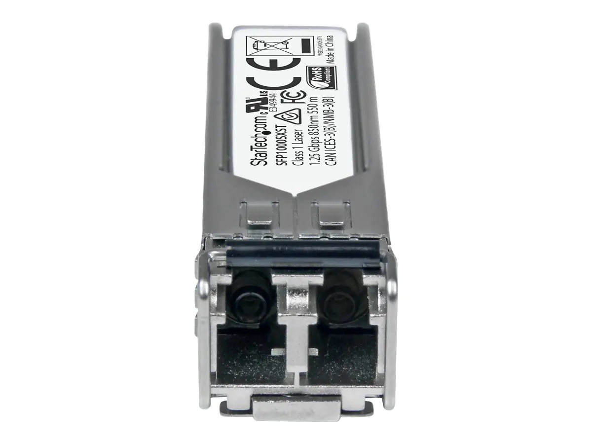 StarTech 1000BASE-SX - Gigabit Transceiver - LC Glasfaser - MSA konform - 550m - Gigabit SFP Modul - Multi Mode SFP - SFP (Mini-GBIC)-Transceiver-Modul - GigE - 1000Base-SX - LC Multi-Mode - bis zu 550 m - 850 nm - für P/N: US1GA30SFP, US1GC30SFP