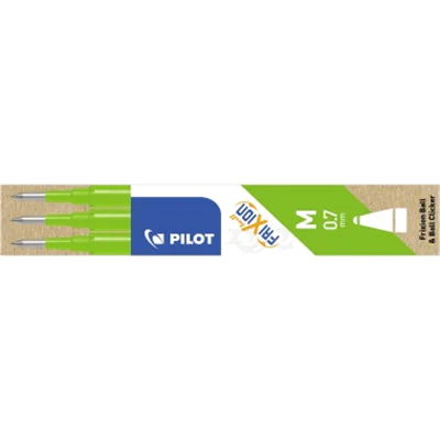 PILOT PEN Pilot BLSFR7, Anklippbarer versenkbarer Stift, Hellgrün, Hellgrün, Kunststoff, 0,7 mm, Beidhändig BLS-FR7-LG