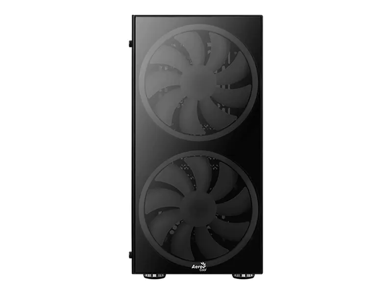 AeroCool Python - Tempered Glass Edition - Tower - ATX - Seitenteil mit Fenster (gehärtetes Glas) - keine Spannungsversorgung (ATX) - Schwarz - USB/Audio
